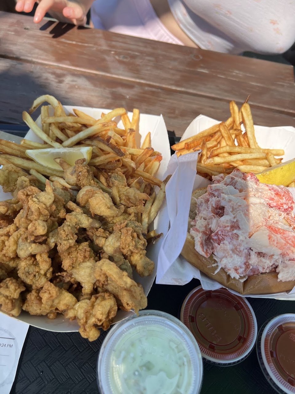 Fried Clams and Lobster Roll